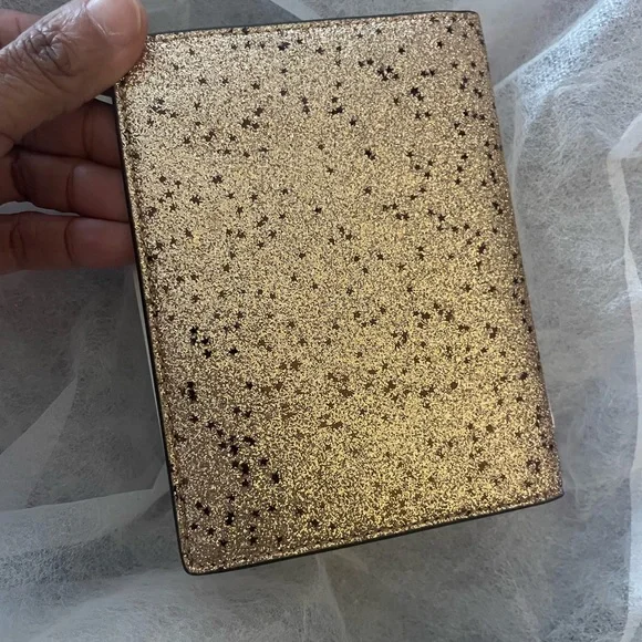 Coach Gold Starry Glitter Passport Cover - Picture 4 of 5